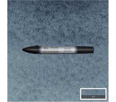 Акварельный маркер Winsor Newton №465 Payne's gray Серый пигмент