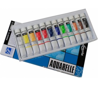 Набір акварельних фарб Louvre у тюбиках, 12 кольорів по 10 мл.