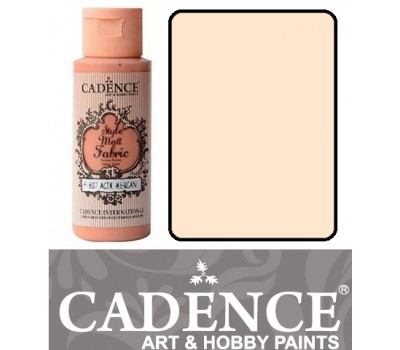 Краска по ткани Cadence Style Matt Fabric Paint, 59 мл, Слоновая кость