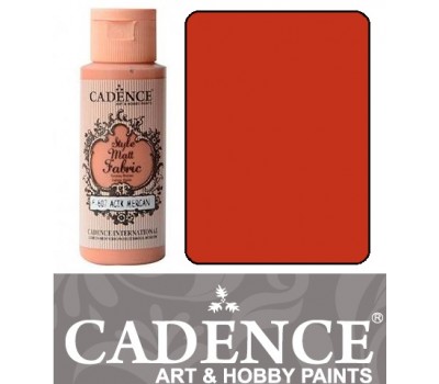 Фарба по тканині Cadence Style Matt Fabric Paint, 59 мл, Помаранчевий