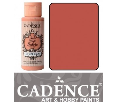 Краска по ткани Cadence Style Matt Fabric Paint, 59 мл, Коралловый