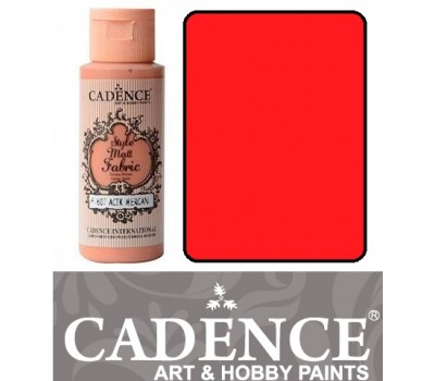 Краска по ткани Cadence Style Matt Fabric Paint, 59 мл, Клубничный