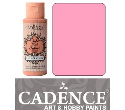 Краска по ткани Cadence Style Matt Fabric Paint, 59 мл, Розовый
