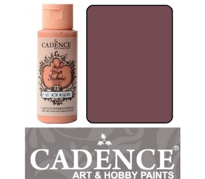 Фарба по тканині Cadence Style Matt Fabric Paint, 59 мл, Попільна троянда