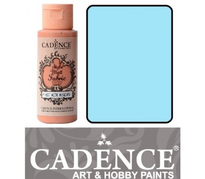 Краска по ткани Cadence Style Matt Fabric Paint, 59 мл, Пастельно-голубой