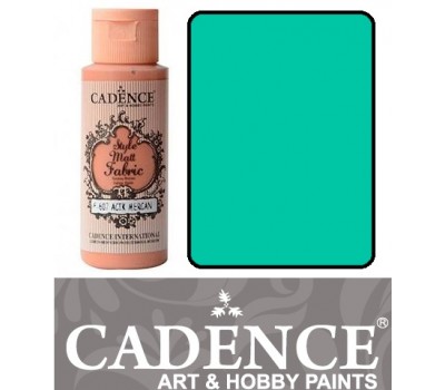 Краска по ткани Cadence Style Matt Fabric Paint, 59 мл, Мятный