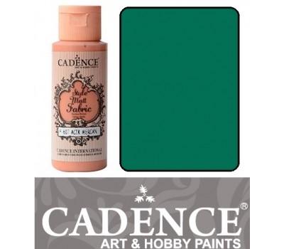 Фарба по тканині Cadence Style Matt Fabric Paint, 59 мл, Бірюза