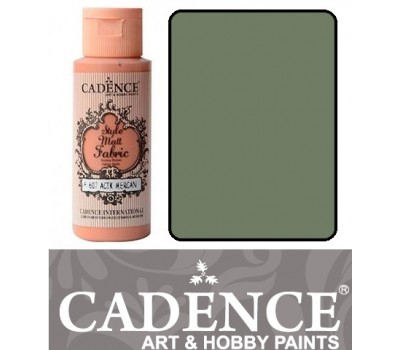 Краска по ткани Cadence Style Matt Fabric Paint, 59 мл, Шалфей