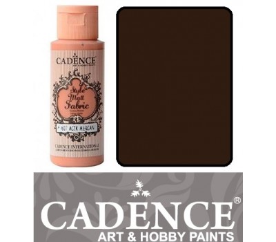 Краска по ткани Cadence Style Matt Fabric Paint, 59 мл, Какао