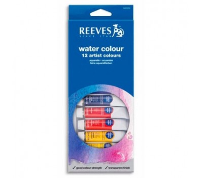 Набор акварельных красок Reeves Wаter colour Set, 12 цветов, 10 мл