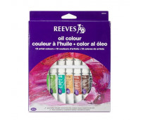 Масляные краски Reeves Oil colour Set, 18 цветов, 10 мл арт 8594301