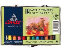 Набор пастели Conte Box of 12 assorted soft pastels, артикул 500069