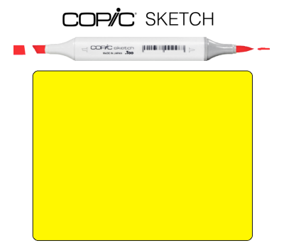 Маркер Copic Sketch Y-08 Acid yellow Насыщенный жёлтый