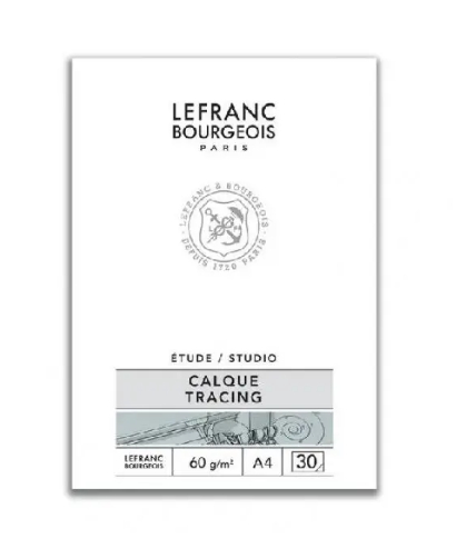 Калька альбом Tracing Paper Lefranc, А4, 60 г/м2, 30 листов
