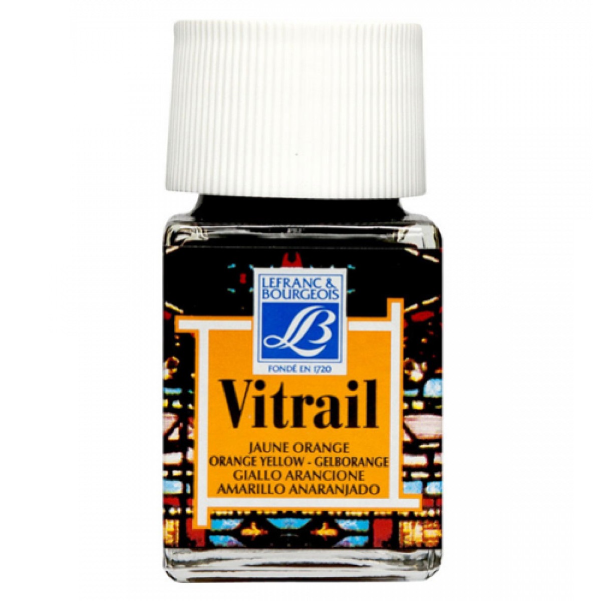 Вітражна фарба Vitrail 50 мл №231 Оранжево-жовтий