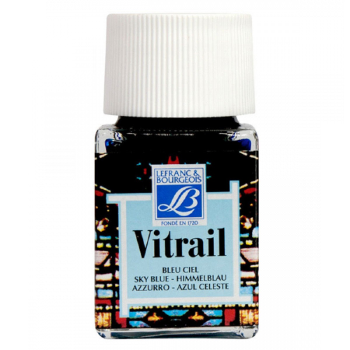 Вітражна фарба Vitrail 50 мл №028 Блакитний небесний